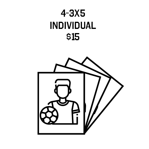 4  3 x 5 Individual Photos
